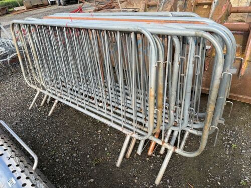 APPROX. 10No. GALVANISED PEDESTRIAN BARRIERS