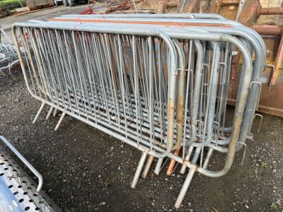 APPROX. 10No. GALVANISED PEDESTRAIN BARRIERS