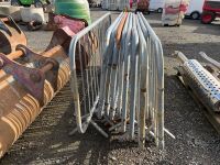 APPROX. 10No. GALVANISED PEDESTRIAN BARRIERS - 4
