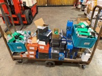 LOT TO INC. ASSORTED BATTEN HOLDERS, SWITCHES, MOUNTING BRACKETS ETC.