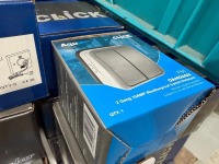 LOT TO INC. ASSORTED BATTEN HOLDERS, SWITCHES, MOUNTING BRACKETS ETC. - 10