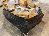 LOT TO INC. ASSORTED BRACKETS, BOLTS, OVER HEAD HANGERS ETC. - 2