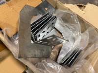 LOT TO INC. ASSORTED BRACKETS, BOLTS, OVER HEAD HANGERS ETC. - 7