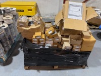 LOT TO INC. ASSORTED BRASS NICKEL PLATE ADAPTORS & PVC COATED GALVANISED CONDUIT