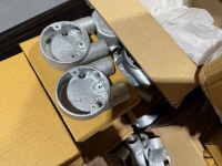 LOT TO INC. ASSORTED BRASS NICKEL PLATE ADAPTORS & PVC COATED GALVANISED CONDUIT - 5