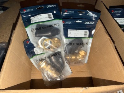 10No. UNUSED CABTEK ARMOURED CABLE M32 GLANDS