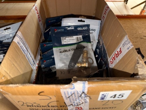 25No. UNUSED CABTEK ARMOURED CABLE M20S GLANDS