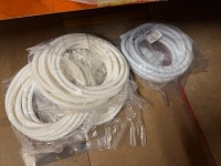 QUANTITY OF UNUSED ASSORTED PVC FLEXIBLE CONDUIT & JOINERS - 10