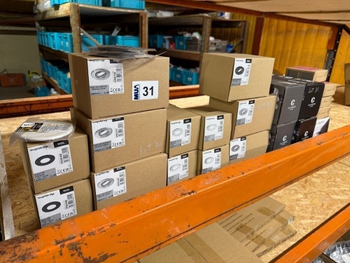 QUANTITY OF ASSORTED UNUSED SPOTLIGHT SURROUNDS