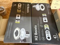 QUANTITY OF ASSORTED UNUSED SPOTLIGHT SURROUNDS - 8
