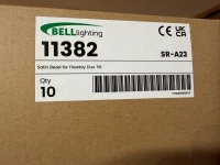 SHELF LOT TO INC. UNUSED BELL LIGHTING ASSORTED SPOT LIGHT SURROUNDS - 8