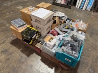 LOT TO INC. ASSORRED UNUSED CLIPS, UNSULATION TAPE, EARTH SLEEVING, GROMMETS, CONNECTORS, JUNCTION BOXES ETC - 3