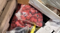 LOT TO INC. ASSORRED UNUSED CLIPS, UNSULATION TAPE, EARTH SLEEVING, GROMMETS, CONNECTORS, JUNCTION BOXES ETC - 8