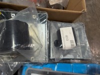 LOT TO INC. ASSORRED UNUSED CLIPS, UNSULATION TAPE, EARTH SLEEVING, GROMMETS, CONNECTORS, JUNCTION BOXES ETC - 10