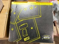 LOT TO INC. ASSORRED UNUSED CLIPS, UNSULATION TAPE, EARTH SLEEVING, GROMMETS, CONNECTORS, JUNCTION BOXES ETC - 18