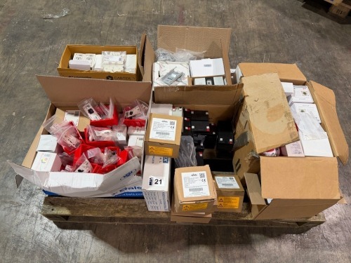 LOT TO INC. BREAKERS, SWITCHES, BATTERIES ETC.
