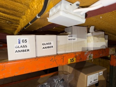 6No. ASSORTED GLASS LIGHT SHADE