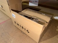 2No. EMIBIG 2 PIECE GLASS LIGHT SHADE