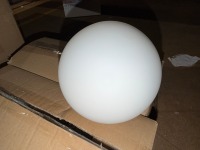 2No. EMIBIG 2 PIECE GLASS LIGHT SHADE - 2