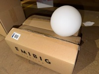 2No. EMIBIG 2 PIECE GLASS LIGHT SHADE - 3