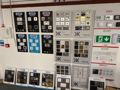 APPROX. 20No. ASSORTED DISPLAY SWITCH DISPLAY BOARDS