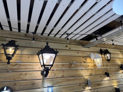 6No. ASSORTED WALL MOUNTED LANTERN LIGHTS