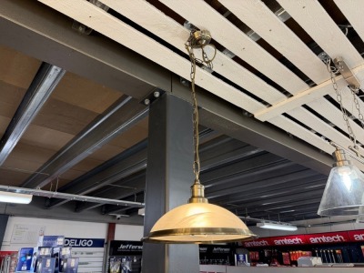 SINGLE PENDANT BRASS/GOLD LIGHT