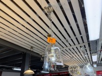 BELL 1 LIGHT SINGLE PENDANT SILVER/CHROME LIGHT - 2