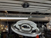 SEARCHLIGHT BANDS 3 LIGHT LED PENDANT CHROME/CLEAR/CRYSTAL LIGHT - 3