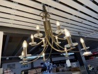 SEARCHLIGHT ASCONA SL41612-12AB ANTIQUE BRASS LIGHT - 4