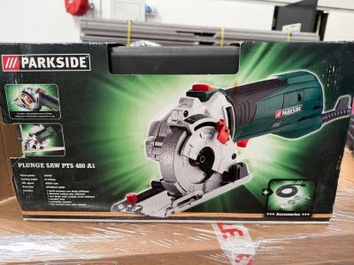 UNUSED PARKSIDE 240v PLUNGE SAW