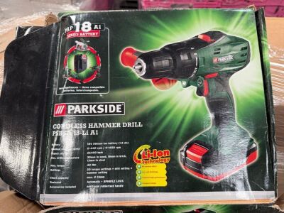 UNUSED PARKSIDE 18v CORDLESS HAMMER DRILL