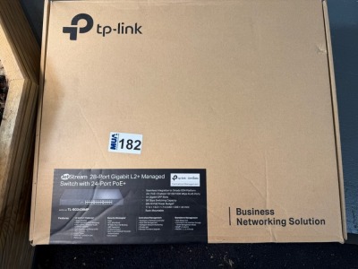 TP-LINK 28 PORT GIGABIT L2+ MANAGED SWITCH WITH 24 PORT POE+