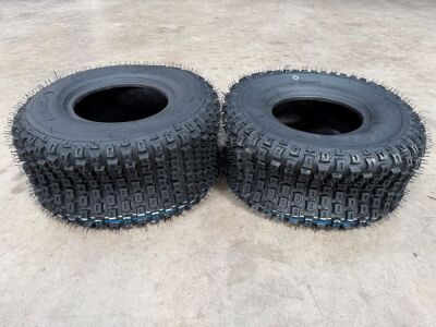 2No. UNUSED TYRES 18x9.50-8