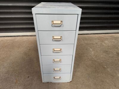 6 DRAWER METAL STORAGE UNIT