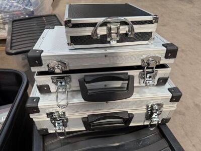 3No. UNUSED HARDCASE STORAGE CASES