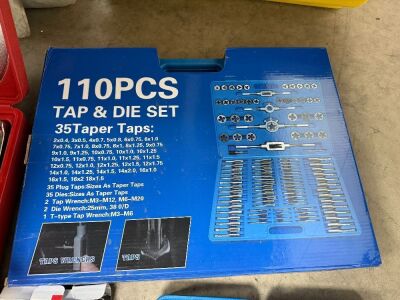 UNUSED 110 PIECE TAP & DIE SET