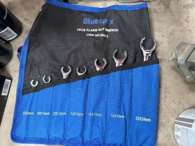 UNUSED BLUESPOT 7 PIECE FLARE NUT SPANNERS