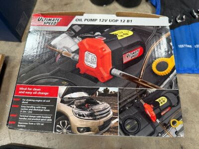 UNUSED 12v OIL TRANSFER PUMP