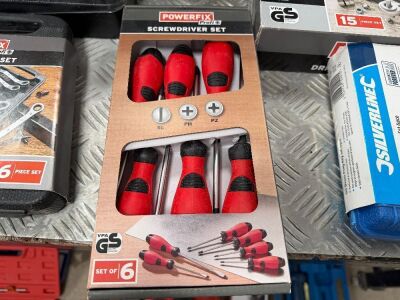 UNUSED POWERFIX 6 PIECE SCREWDRIVER SET