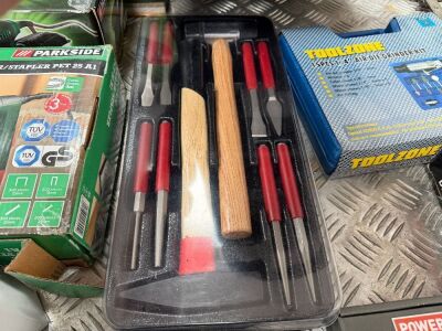 UNSED 10 PIECE HAMMER & PUNCH KIT