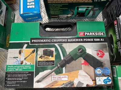 UNUSED PARKSIDE AIR OPERATED CHIPPING HAMMER
