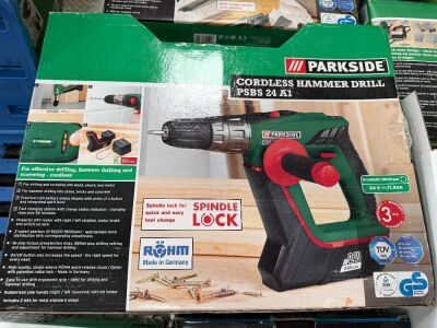 UNUSED PARKSIDE 24v CORDLESS HAMMER DRILL