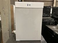 400mm Wide Wall Hung Cloakroom Vanity Unit in Grey with White Ceramic 1 Tap Hole Basin