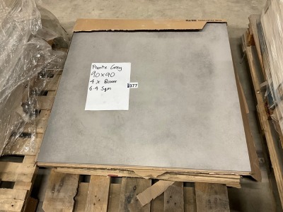 Approx. 6.4m&sup2; Prente Grey Tiles 90 x 90cm