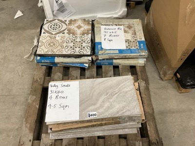Pallet of Assorted Tiles