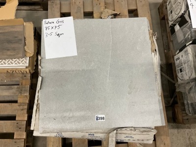 Approx. 3.5m&sup2; Futura Gris Tiles 75 x 75cm
