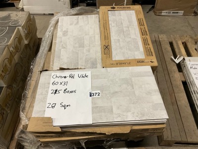 Approx. 28m&sup2; Rocersa Chrome-Rel White Tiles 60 x 31cm