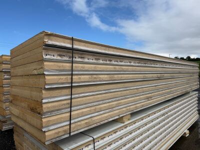 APPROX. 8No 6.4m PIR INSULATED FRIDGE PANELS