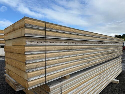 APPROX. 8No 6.4m PIR INSULATED FRIDGE PANELS